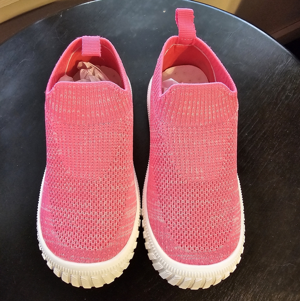 JACK AND LILLY Kids Slip-On Athletic Shoes - Hot Pink